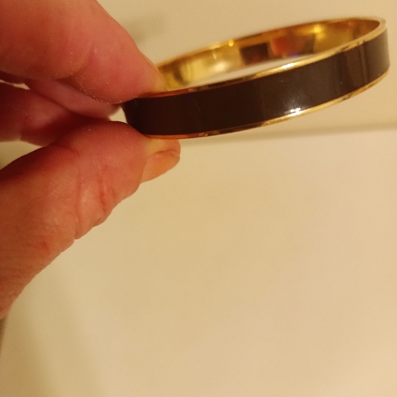 Kate spade bangle black enamel and gold tone - Picture 2 of 4